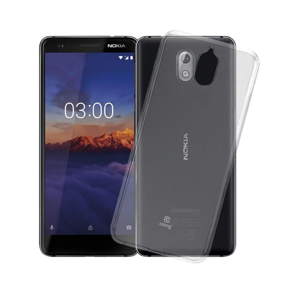 ⁨Crong Crystal Slim Cover - Nokia 3.1 Case (Transparent)⁩ at Wasserman.eu