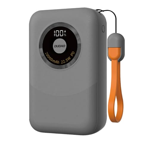 Powerbank K21 Mini 10000mAh 22.5W USB-A / USB-C - szary w sklepie Wasserman.eu