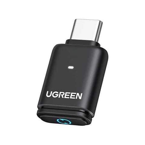 ⁨Adapter audio transmiter Bluetooth 5.3 aptX USB-C - czarny⁩ w sklepie Wasserman.eu