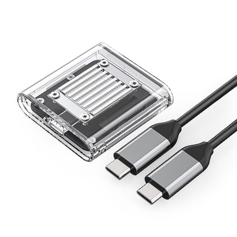 Kieszeń obudowa na dysk TC20-M2-10G M.2 NVME USB-C - przezroczysta w sklepie Wasserman.eu