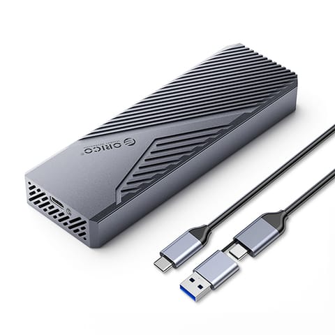 Kieszeń obudowa na dysk CNM2-G20 M.2 NVME USB-C 20Gb/s - szara w sklepie Wasserman.eu