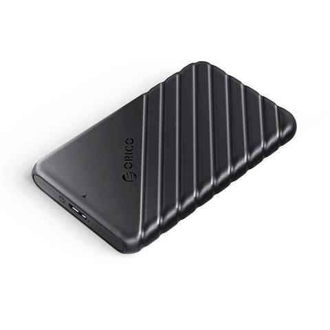⁨Kieszeń obudowa na dysk 25PW1-U3 2.5'' HDD / SSD USB Micro-B 5Gb/s - czarna⁩ w sklepie Wasserman.eu