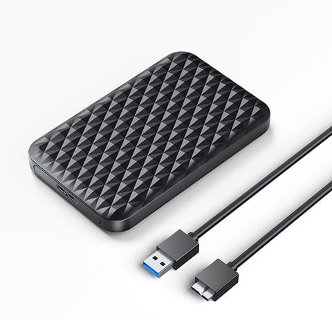 ⁨Kieszeń obudowa na dysk 2520U3-V1 2.5'' HDD / SSD USB Micro-B 5Gb/s - czarna⁩ w sklepie Wasserman.eu