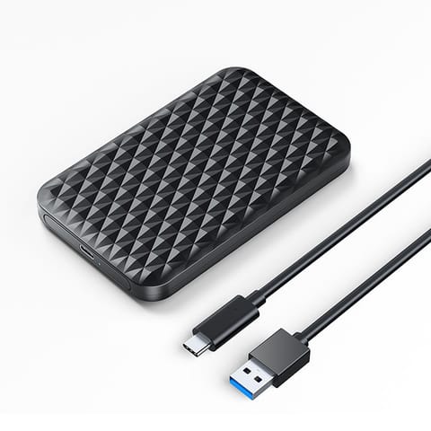 ⁨Kieszeń obudowa na dysk 2520C3-V1 2.5'' HDD / SSD USB-C 5Gb/s - czarna⁩ w sklepie Wasserman.eu