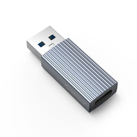 ⁨Adapter AH-AC10 przejściówka USB-C na USB-A - szary⁩ w sklepie Wasserman.eu