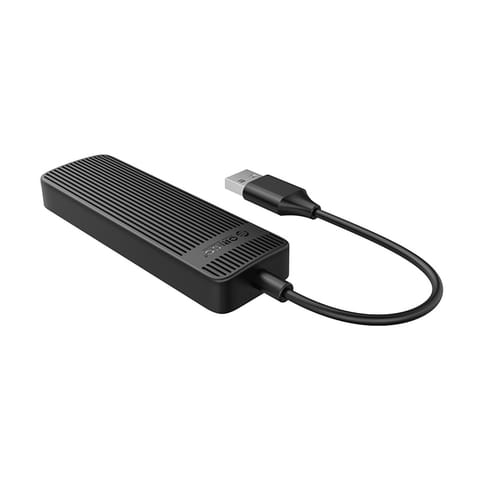 ⁨Hub FL02 stacja dokująca rozdzielacz USB-A na 4x USB-A - czarny⁩ w sklepie Wasserman.eu