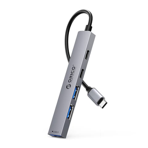 ⁨Hub YSB4-U2 stacja dokująca USB-C na USB-A USB-C - szary⁩ w sklepie Wasserman.eu