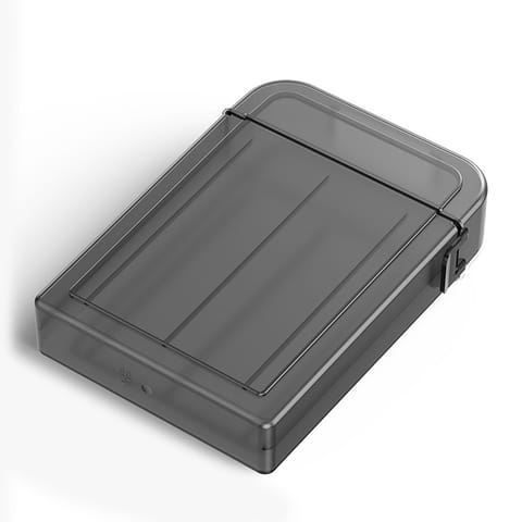 ⁨Etui ochronne PPH-35 pudełko na dysk 3.5'' - półprzezroczyste. szare⁩ w sklepie Wasserman.eu