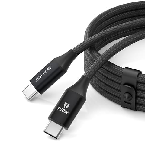 ⁨Kabel przewód CDX 100W 5A Power Delivery USB-C 1m - czarny⁩ w sklepie Wasserman.eu