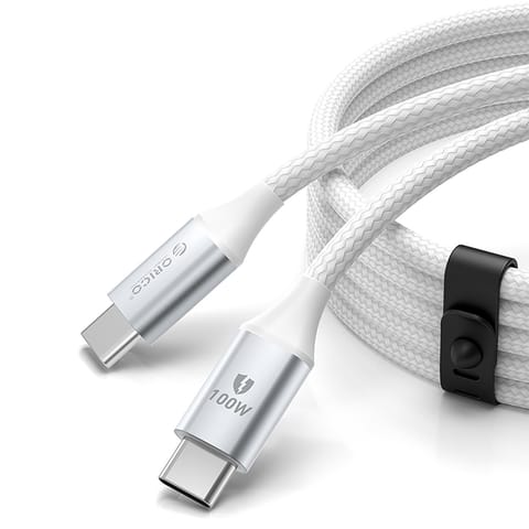 Kabel przewód CDX 100W 5A Power Delivery USB-C 1m - biały w sklepie Wasserman.eu
