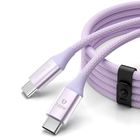 ⁨Kabel przewód CDX 100W 5A Power Delivery USB-C 1m - fioletowy⁩ w sklepie Wasserman.eu