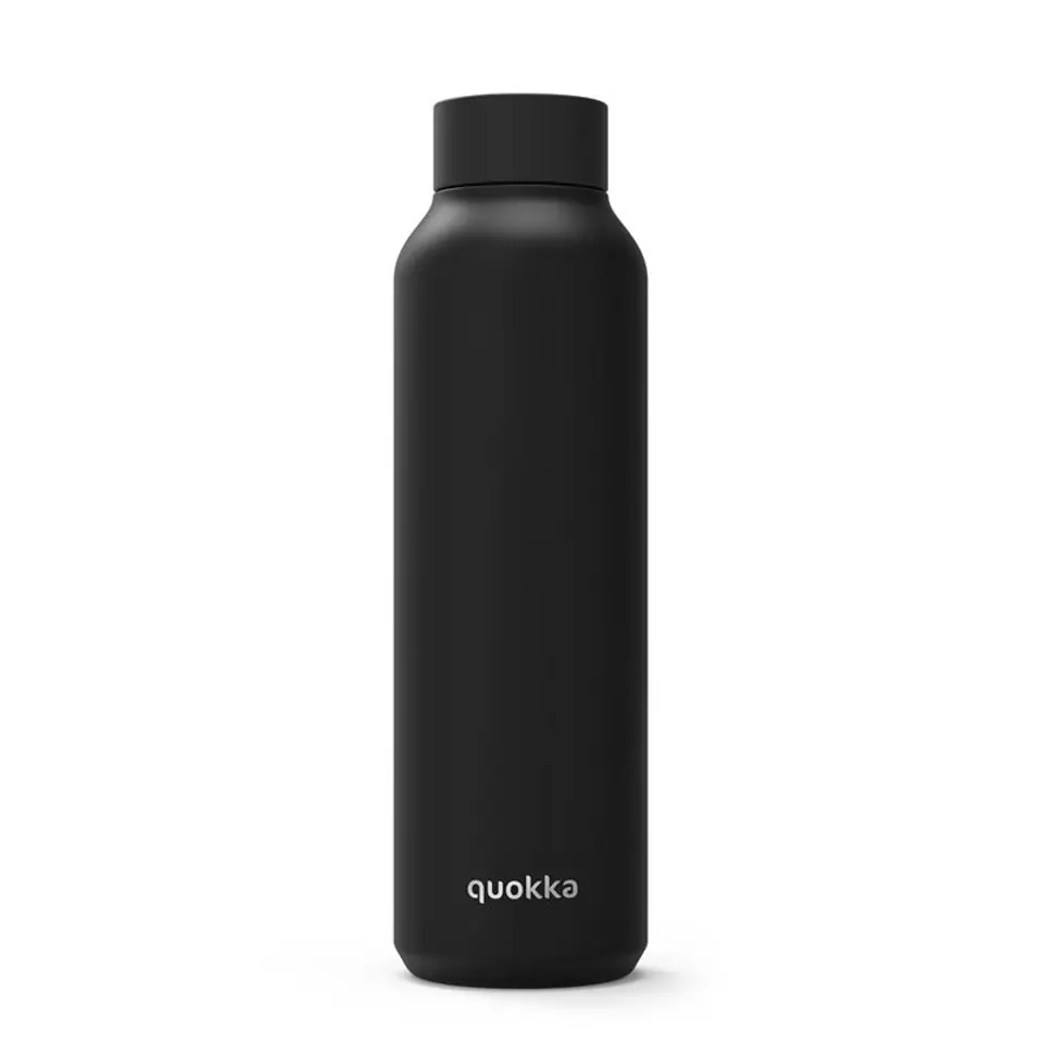 ⁨Quokka Solid - Butelka termiczna ze stali nierdzewnej 630 ml (Jet Black)⁩ w sklepie Wasserman.eu