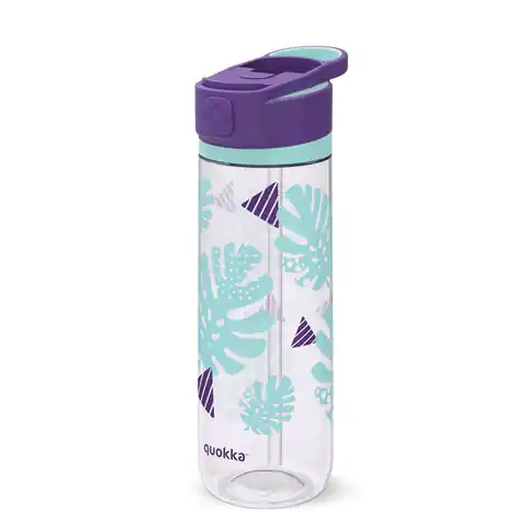 ⁨Quokka Quick Sip - Water bottle with quick opening system 830 ml (Tropicool)⁩ at Wasserman.eu