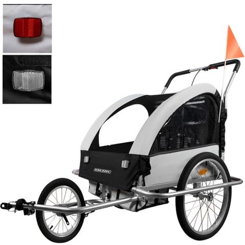 ⁨Przyczepka rowerowa amortyzowana 3w1 Kruzzel 25372⁩ w sklepie Wasserman.eu