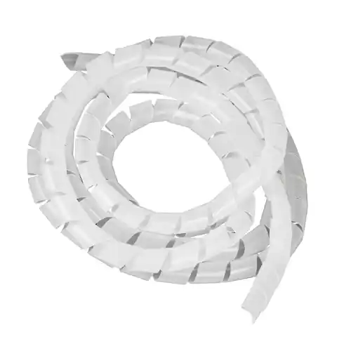 ⁨Masking cover for cables Maclean MCTV-687T (20.4*22mm) 3m transparent spiral⁩ at Wasserman.eu