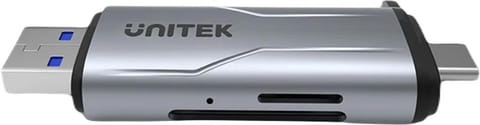⁨Unitek Czytnik kart SD/microSD USB-A 5Gbps/USB-C⁩ w sklepie Wasserman.eu