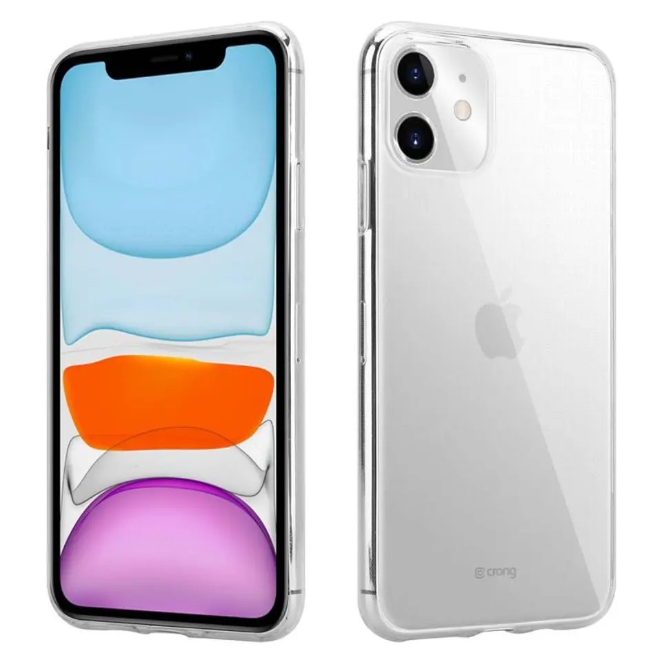 ⁨Crong Crystal Slim Cover - Etui iPhone 11 (przezroczysty)⁩ w sklepie Wasserman.eu