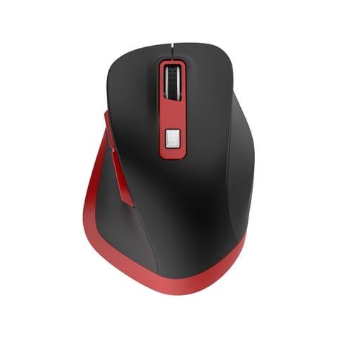 ⁨OMEGA MOUSE WIRELESS RECHARGEABLE BLACK RED [46047]⁩ at Wasserman.eu
