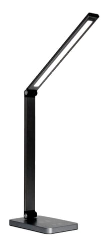 ⁨PLATINET DESK LAMP 10W ALUMINUM WIRELESS CHARGING 3-STEP DIMMING 5-STEP COLOR SET BLACK [46024]⁩ at Wasserman.eu