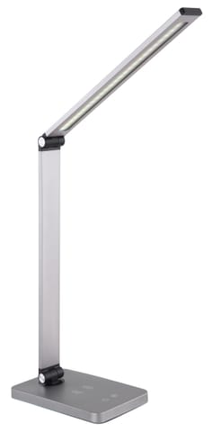 ⁨PLATINET DESK LAMP 10W ALUMINUM WIRELESS CHARGING 3-STEP DIMMING 5-STEP COLOR SET SILVER [46023]⁩ at Wasserman.eu
