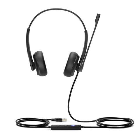 ⁨Yealink UH34 DUAL TEAMS headphones/headset Wired Head-band Office/Call center USB Type-A Black⁩ at Wasserman.eu