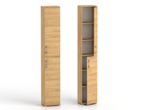 ⁨Szafa biurowa Pola 215 - 2D 30 cm Hikora naturalna⁩ w sklepie Wasserman.eu