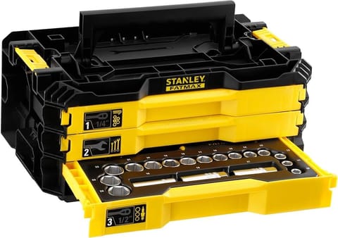 ⁨PRO-STACK TOOLS SET, 1/4, 1/3, 3 drawers - 126 PCS⁩ at Wasserman.eu
