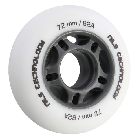 ⁨PU 72x24 82A MATT WHITE CASTERS (4 pcs) NILS EXTREME⁩ at Wasserman.eu