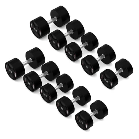 ⁨HPC SET ZESTAW HANTLI POLIURETANOWYCH 2 x 27.5 - 37.5 KG CPU (325 KG) HMS⁩ w sklepie Wasserman.eu