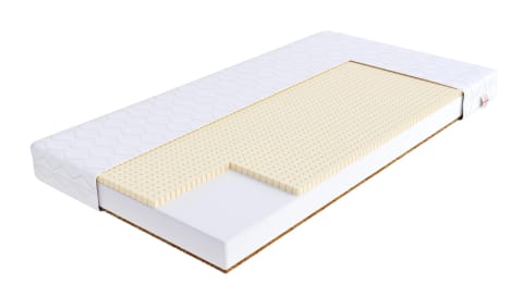 ⁨Materac piankowy PIKOLO 4KIDS lateks, kokos - 90 x 190 - H2 średnio miękki / H4 twardy - 10 cm⁩ w sklepie Wasserman.eu