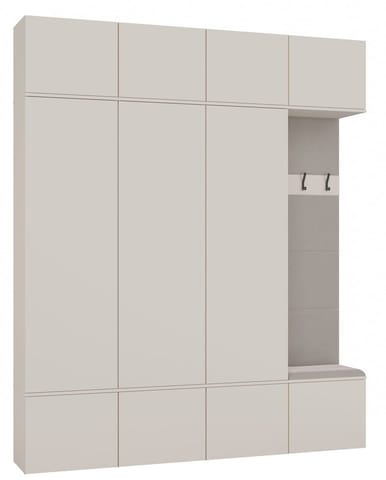 ⁨Garderoba HAGA IV 3Sz1W KASZMIR BEŻ 3x Szafa + Wieszak⁩ w sklepie Wasserman.eu