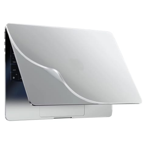 Etui ochronne do Apple Macbook Pro 14 - M1/M2/M3/M4 2021-2024 Alogy AirGuard™ Elastyczna obudowa bez odcisków palców Matowa Przezroczysta Biel w sklepie Wasserman.eu