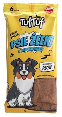 ⁨TUF TUF Psie Żelki - Paski z wieprzowiną 6szt⁩ w sklepie Wasserman.eu