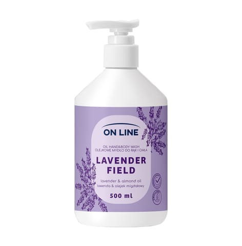 ⁨ON LINE Olejkowe mydło do rąk i ciała Lawenda&Olejek migdałowy 500 ml⁩ w sklepie Wasserman.eu