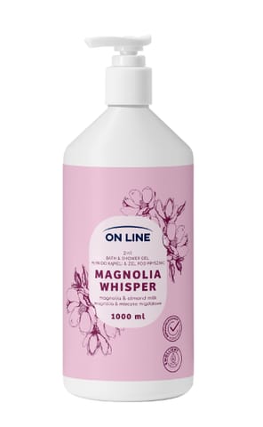 ⁨ON LINE Płyn do kąpieli i żel pod prysznic 2w1 Magnolia Whisper 1000 ml⁩ w sklepie Wasserman.eu