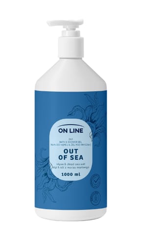 ⁨ON LINE Płyn do kąpieli i żel pod prysznic 2w1 Out of Sea 1000 ml⁩ w sklepie Wasserman.eu