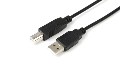 ⁨MicroConnect USB2.0 A-B 0,3M, M-M  BLACK⁩ w sklepie Wasserman.eu