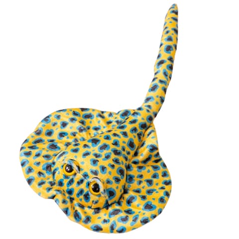 ⁨Maskotka Pluszowa Płaszczka Przytulanka Żółta W Kropki 50cm⁩ w sklepie Wasserman.eu