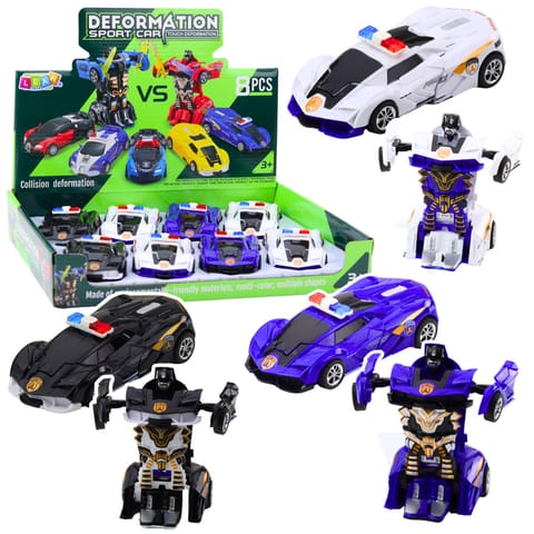 ⁨Auto Robot 2w1 Sportowy Samochód Policyjny Napęd Mix⁩ w sklepie Wasserman.eu