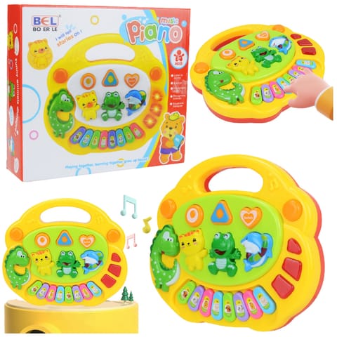 ⁨Pianinko Muzyczne Intarktywne Dla Dzieci Dźwięki Zwierząt Melodie⁩ w sklepie Wasserman.eu