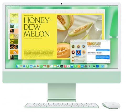 ⁨iMac 24 cale: M4 8/8, 16GB, 256GB SSD - Zielony⁩ w sklepie Wasserman.eu