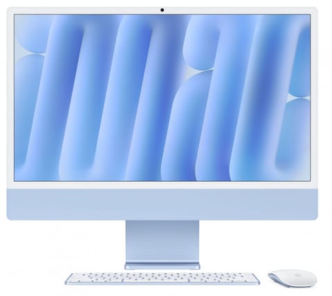 ⁨iMac 24 cale: M4 8/8, 16GB, 256GB SSD - Niebieski⁩ w sklepie Wasserman.eu