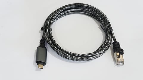 ⁨Kabel USB C - RJ-45 2 m  kat.6, 1 Gbit⁩ w sklepie Wasserman.eu