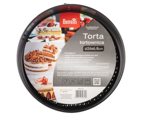 ⁨Tortownica okrągła 26 cm Torta⁩ w sklepie Wasserman.eu