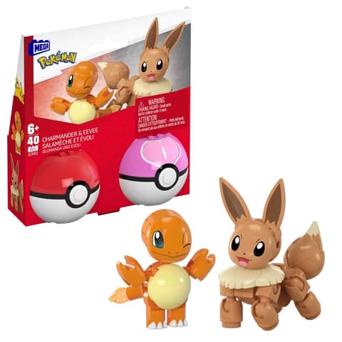 Klocki Mega Pokemon Pokeball 2-pak Charmander i Eevee w sklepie Wasserman.eu