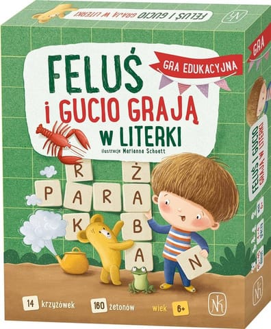 ⁨Feluś i Gucio grają w literki⁩ w sklepie Wasserman.eu