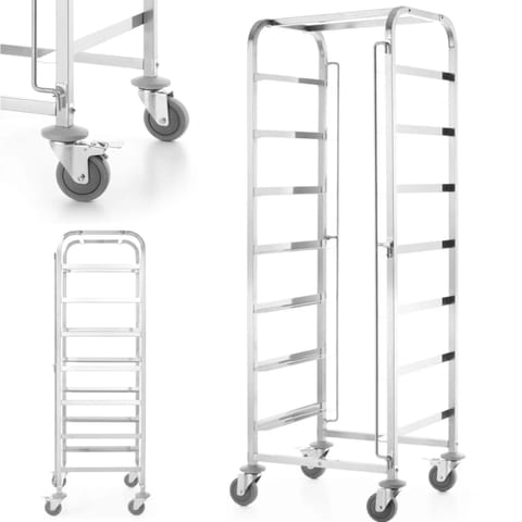 ⁨Dishwasher basket transport trolley 7 x 500x500mm - Hendi 810583⁩ at Wasserman.eu