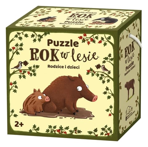 Puzzle of the Year in the Forest. Parents and children at Wasserman.eu