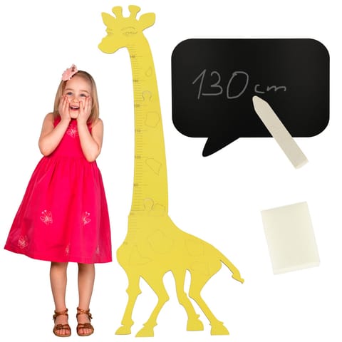 ⁨Miarka wzrostu drewniana żyrafa 125 cm żółta⁩ w sklepie Wasserman.eu