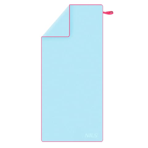 ⁨NCR13 LIGHT BLUE MICROFIBER TOWEL 200X90 cm NILS CAMP⁩ at Wasserman.eu